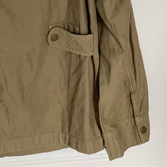 J. Crew Tan Cotton Full Zip Snap Up Military Jacket - 47235 - Picture 11 of 15